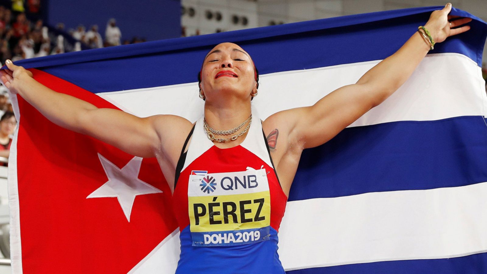 Mundial de atletismo | Yaimé Pérez logra el oro en lanzamiento de disco
