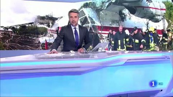 Telediario 1 - Ucrania apunta a la falta de combustible como posible causa del accidente del avión de carga