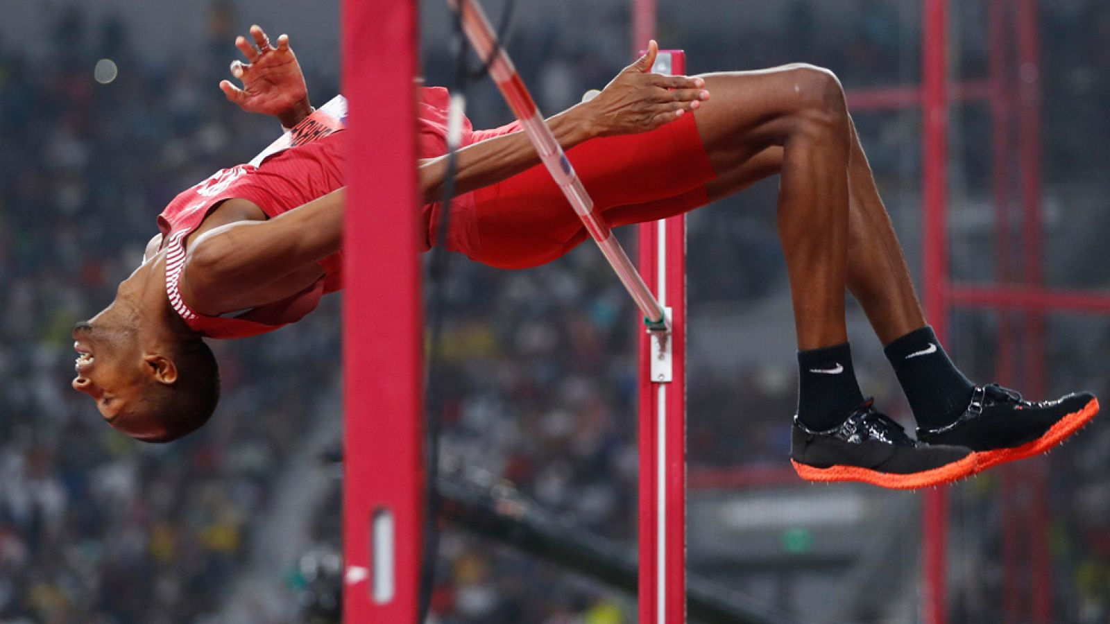 Mundial de atletismo |  Barshim, oro en altura, pone boca abajo un estadio repleto