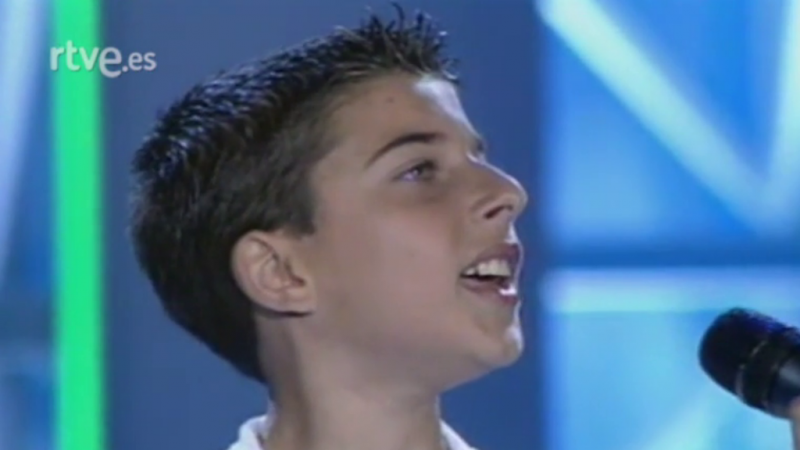 Chiqui Cant (Blas Cant) canta en la final de los Premios Veo Veo Internacional 2003