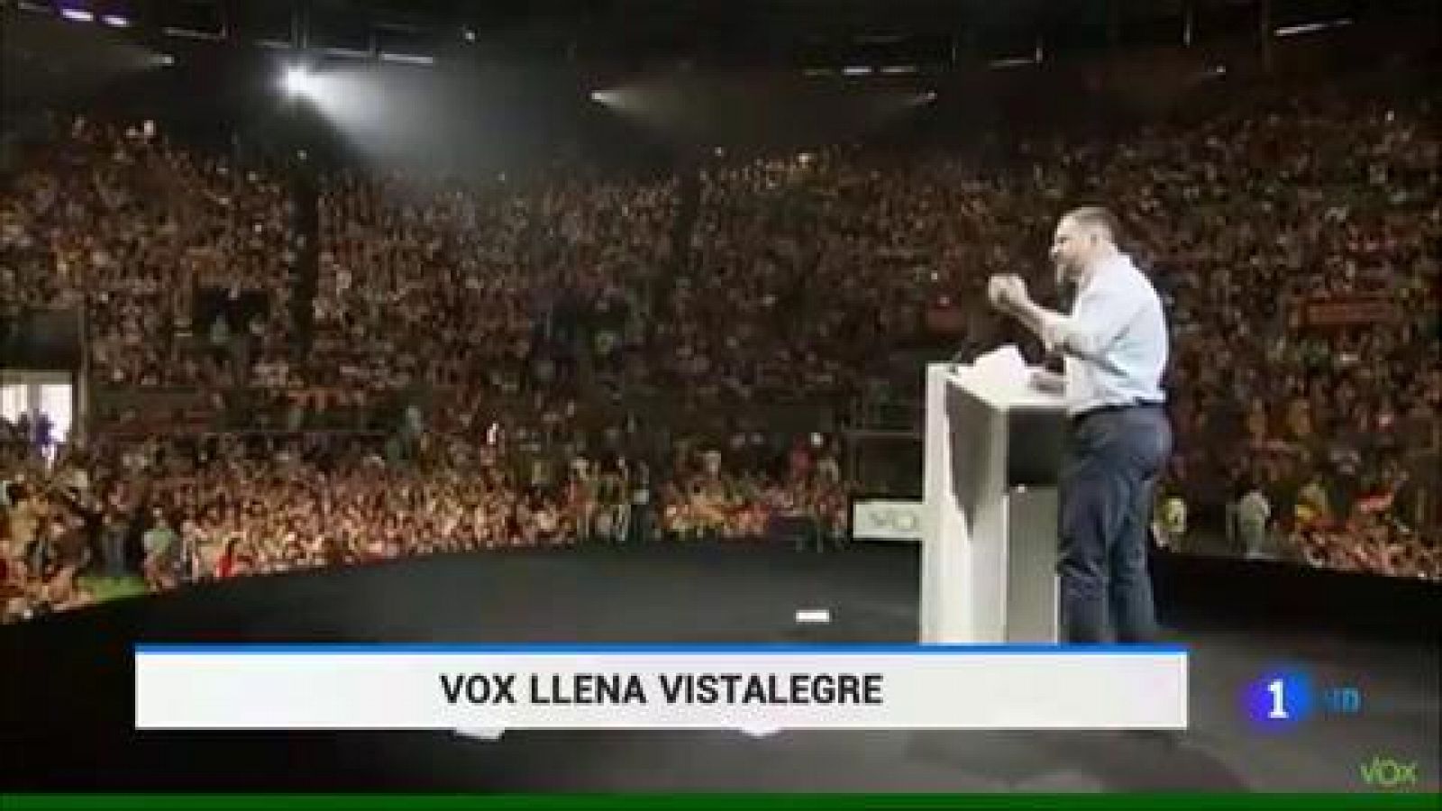 Telediario 1: Vox llena Vistalegre y carga contra la "historia criminal" del PSOE  | RTVE Play