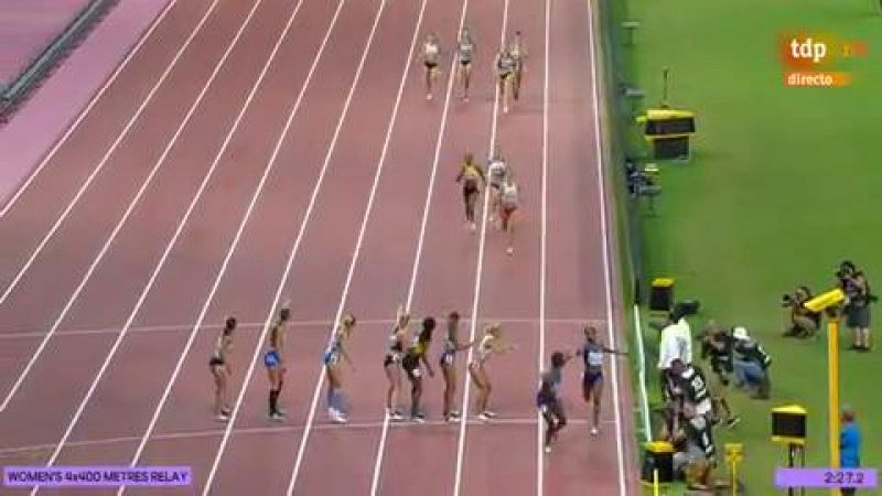 Mundial de atletismo | Estados Unidos vence en el relevo femenino 4x400