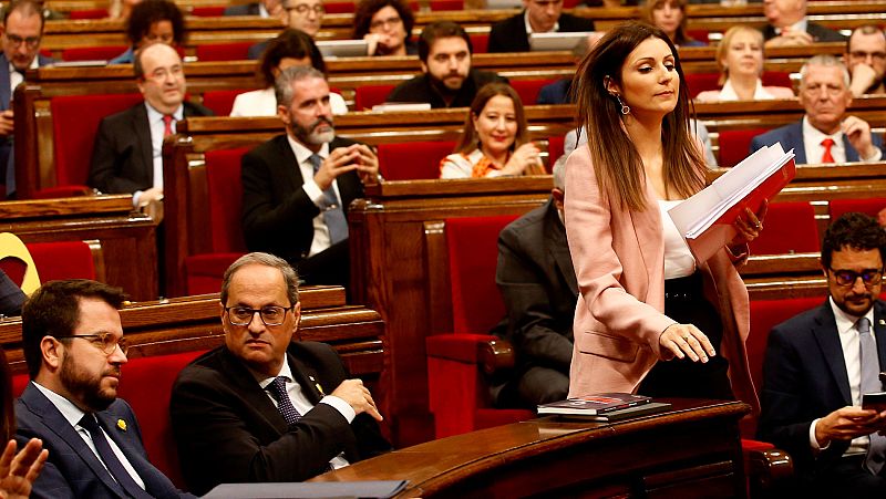 Cs critica que el PSC no apoye la moción contra Torra, y el resto de partidos acusan a los naranjas de "electoralismo"
