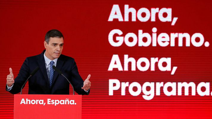 Telediario 1 - Subir el salario mínimo y las pensiones, dos de las medidas principales del PSOE para el 10N