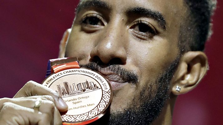 Telediario 1 - El bronce de Orlando Ortega evita la vuelta de Doha de vacío para la delegación española