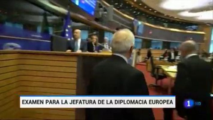 Telediario 1 - Borrell pasa sin grandes sobresaltos el examen de la Eurocámara para ser el próximo jefe de la diplomacia de la UE