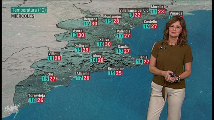 L'informatiu - Comunitat Valenciana - El tiempo en la Comunidad Valenciana - 08/10/19