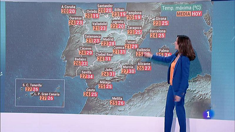 Bajada acusada de temperaturas en el norte peninsular y sin cambios en el resto