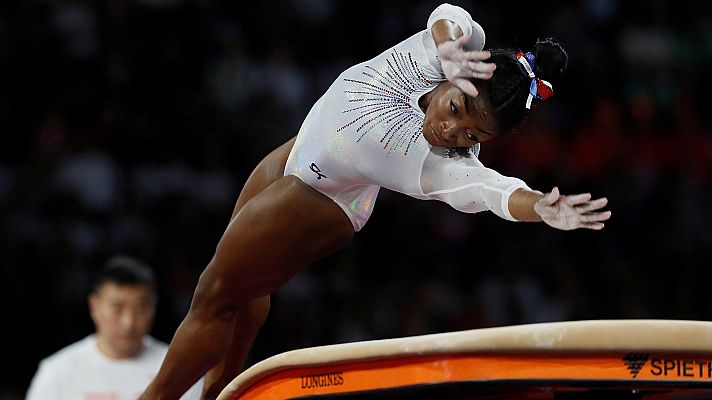 Simone Biles: ejercicio de salto en la final individual del Mundial 2019