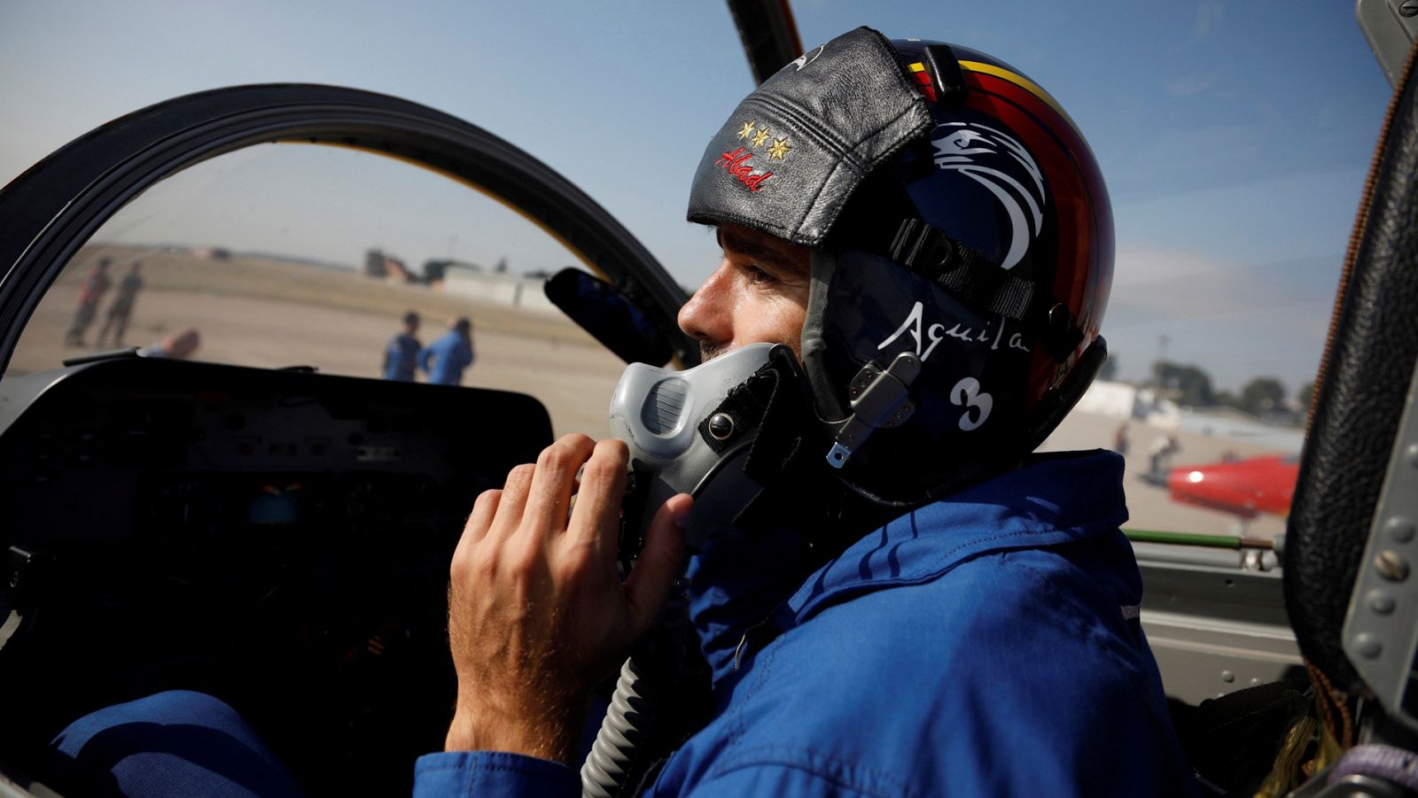 La Patrulla Águila tiene todo preparado para surcar el aire en el desfile del Día de la Hispanidad