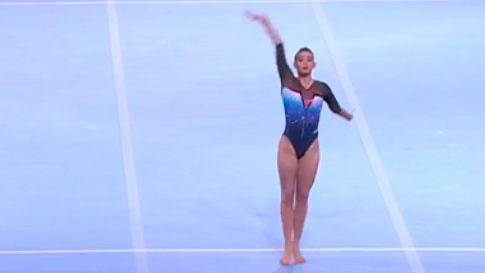 Cintia Rodríguez: ejercicio de suelo en la final del Mundial de gimnasia 2019