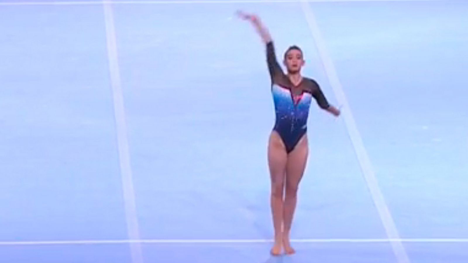 Mundial gimnasia: Cintia Rodríguez: ejercicio de suelo en la final individual - rtve.es