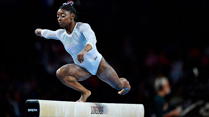 Simone Biles: ejercicio de barra en la final individual del Mundial 2019