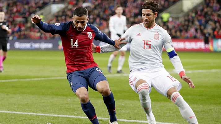 Fútbol - Selección clasificatorio EUROCOPA 2020: Noruega - España