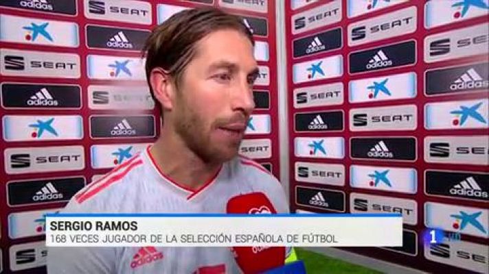 Telediario 1 - Sergio Ramos: "Me emociono cada vez que me pongo esta camiseta"