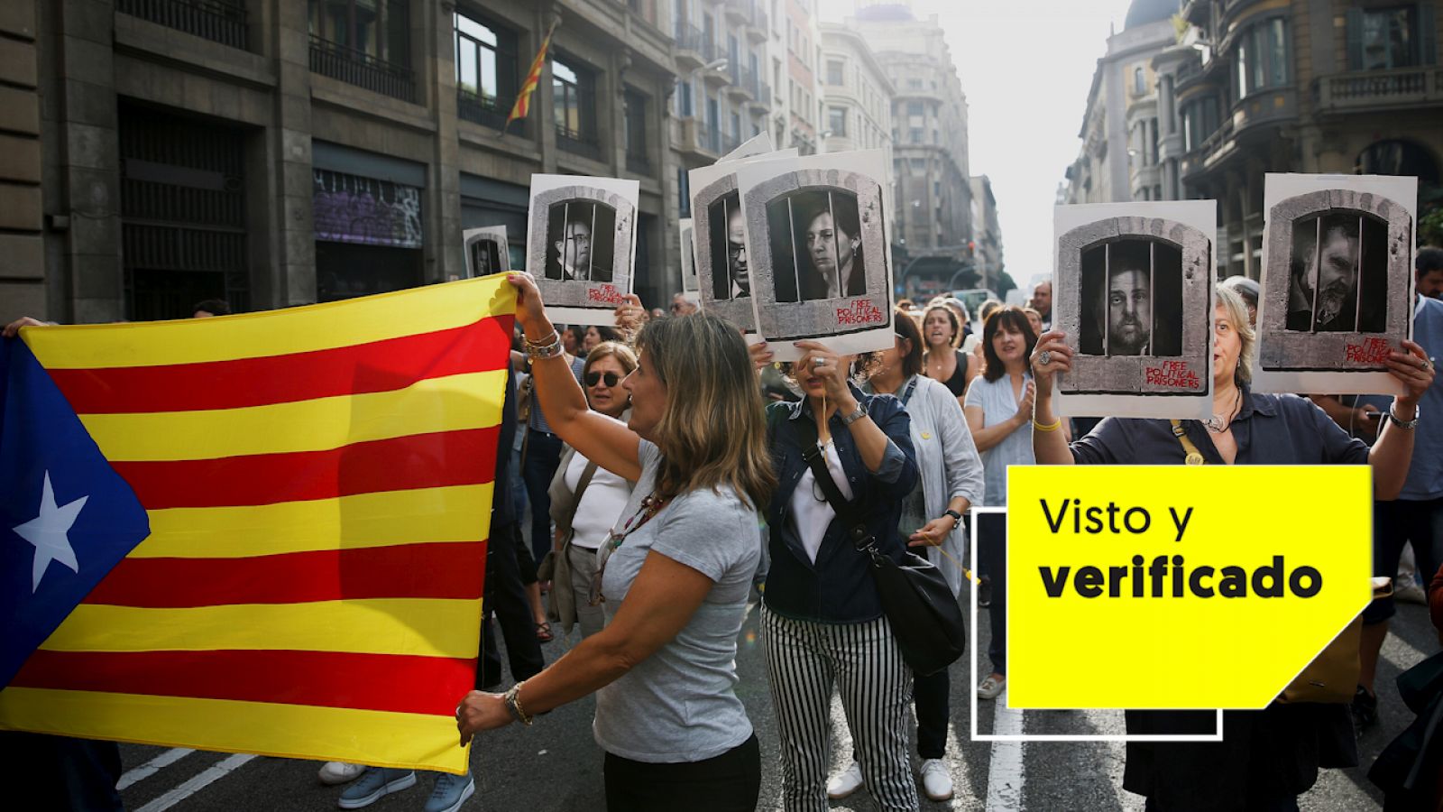 Los Vídeos de la reacción en las calles a la sentencia del Procés