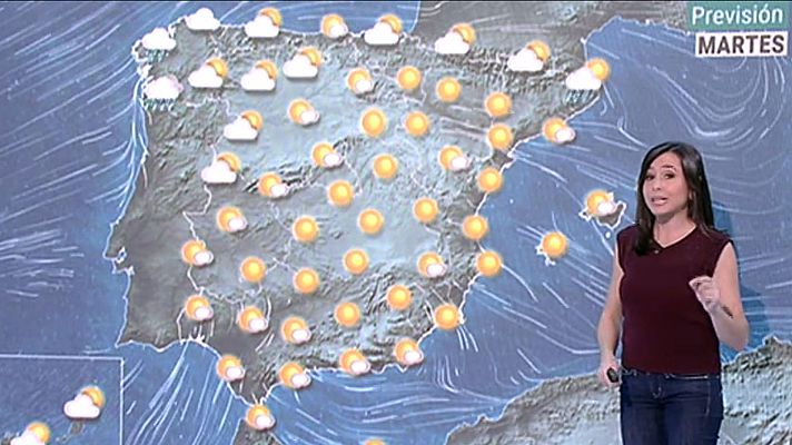 Descenso de temperaturas, más acusado en el este peninsular, y lluvias en Galicia