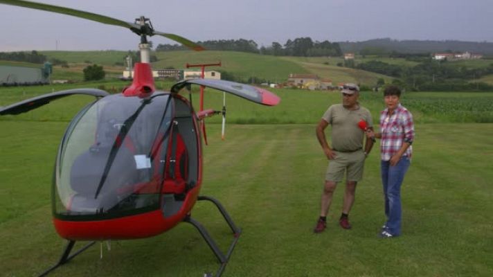 Eva aparca el coche y se lanza al helicóptero