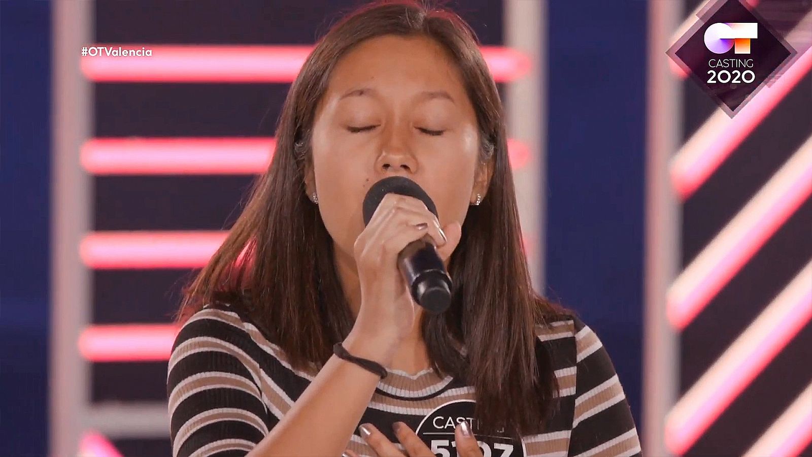 Fanny canta "Stone cold" en la fae 2 del casting de OT 2020 en Valencia