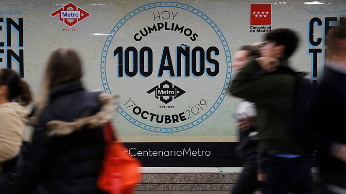 Huelga en el centenario del Metro de Madrid