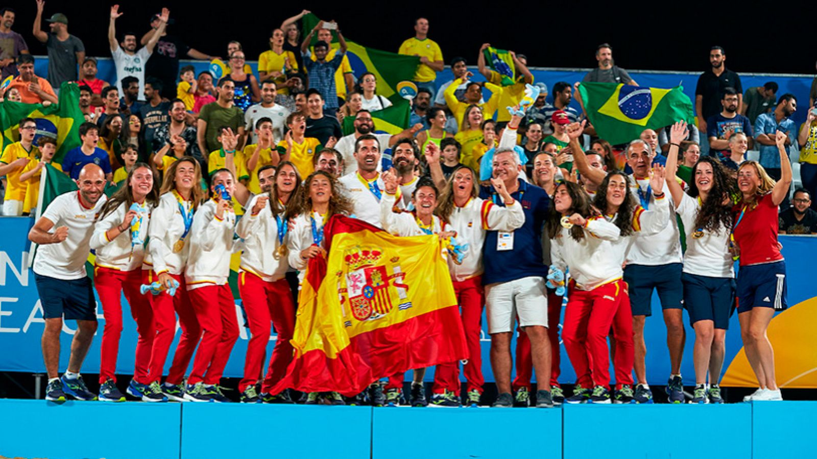 La selección española de fútbol playa, oro en los Juegos Mundiales de la Arena - rtve.es