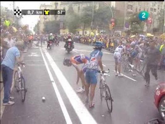 Tour de Francia - Una caída provoca un corte