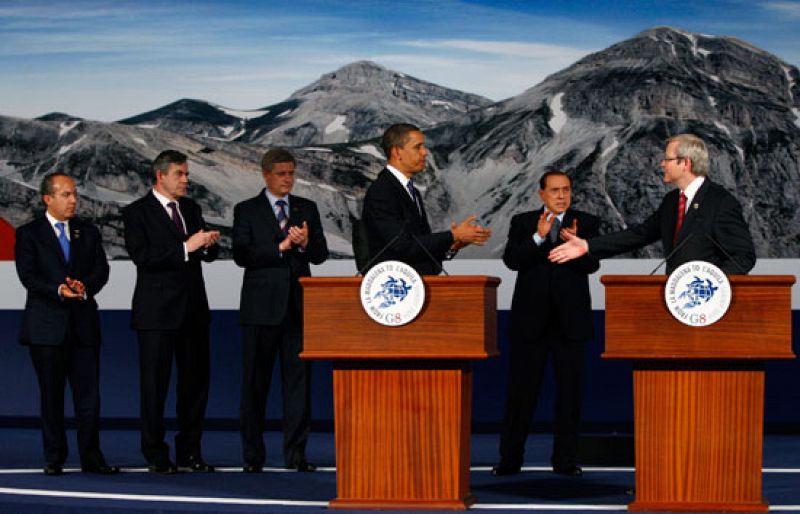 Obama anuncia en la Cumbre del G-8 un compromiso para reducir en un 80% los gases de efecto invernadero