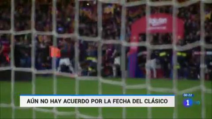 Telediario 1 - La RFEF aplaza el Clásico sin fecha debido a la situación en Cataluña
