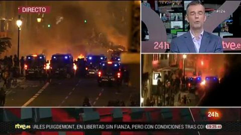 Escaso seguimiento de la acampada convocada por los CDR hora y media después de su inicio