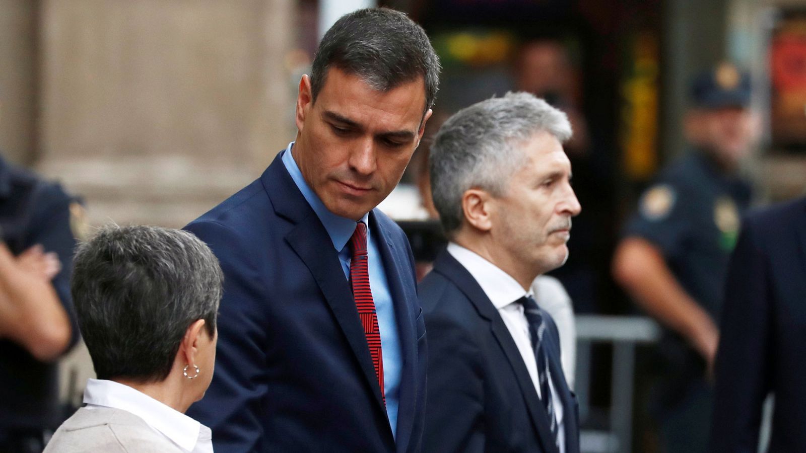 Sánchez visita la Jefatura Superior de Policía de Barcelona