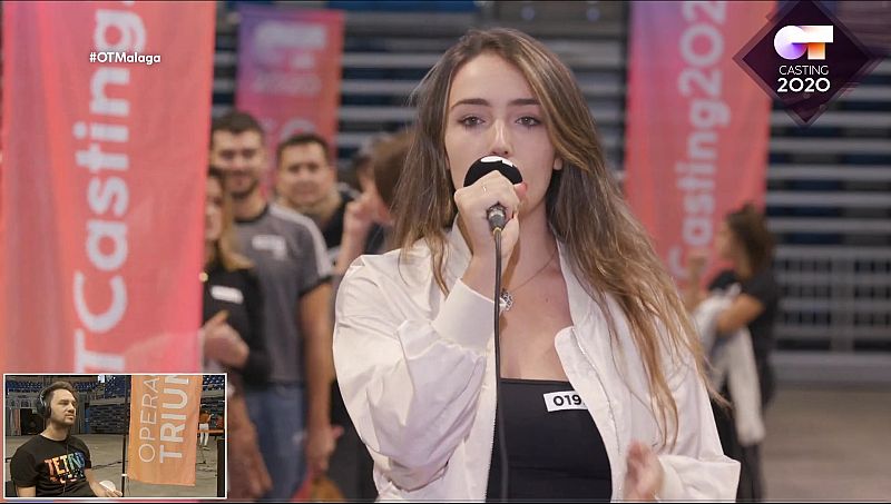 Una chica ha logrado la pegatina con su voz grave en la fase 1 del casting de OT 2020 en Málaga 