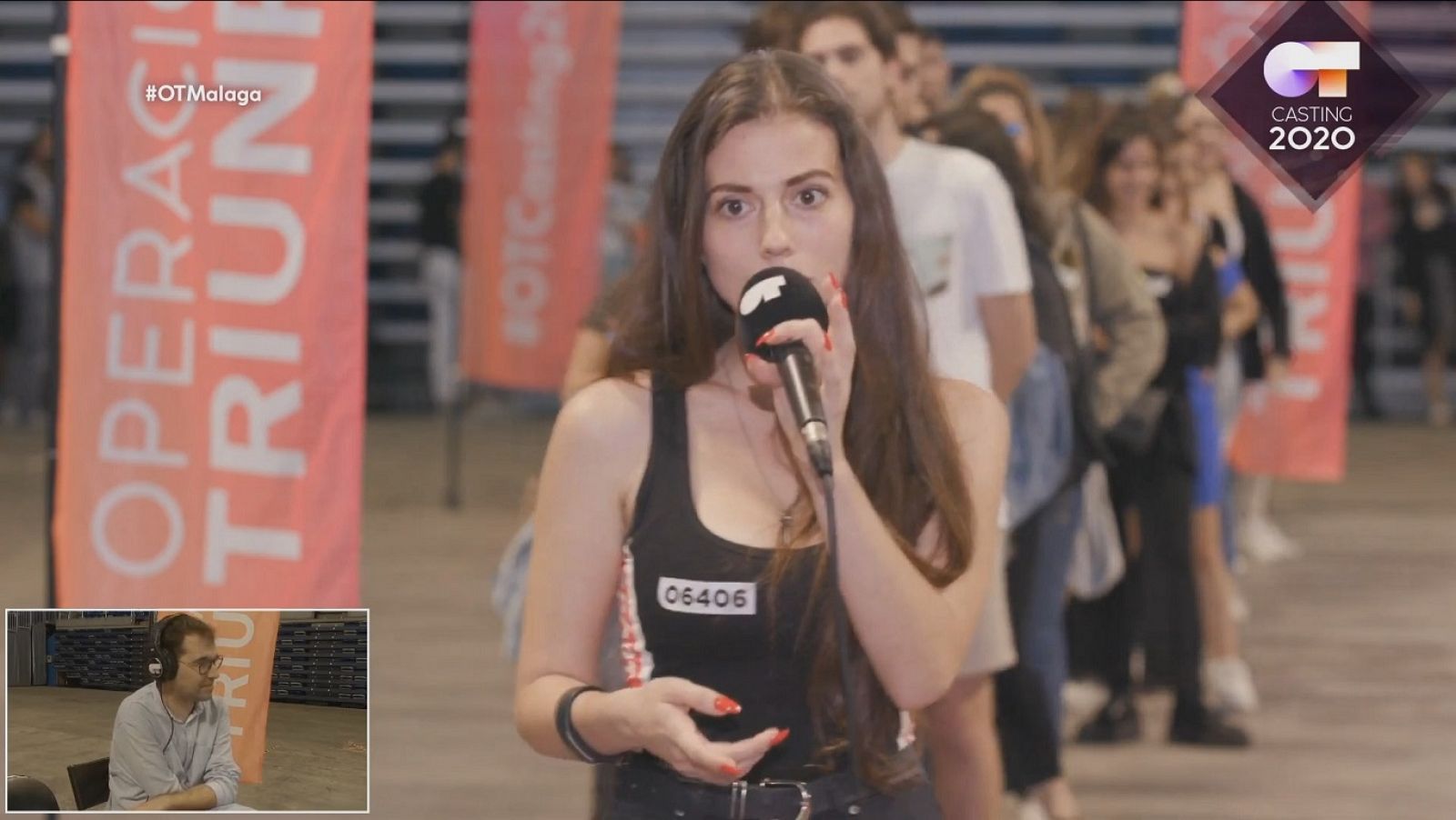 Chica con su estilo claro en la Fase 1 del casting OT 2020 en Málaga