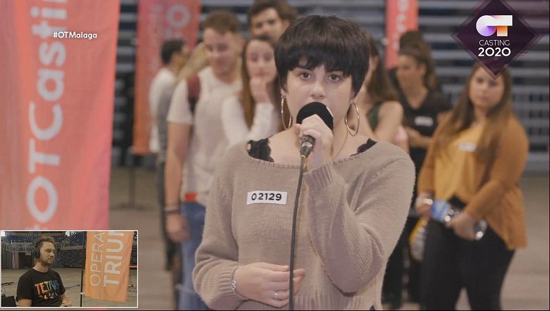 Chica canta en catalán en la Fase 1 del casting OT 2020 en Málaga