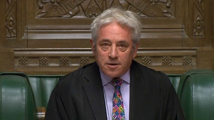 Telediario 1 - Bercow impide la votación decisiva del acuerdo del 'Brexit'
