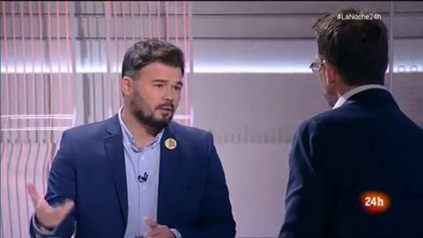 Rufián: "Nada justifica la violencia, ni la unidad de España ni la autodeterminación de Cataluña"