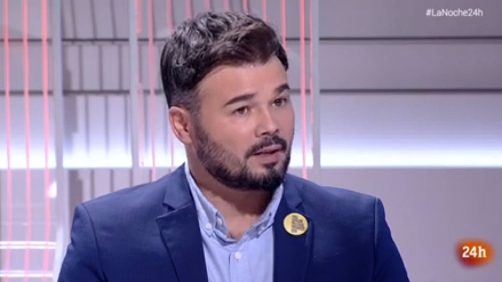 Entrevista completa a Rufián en La Noche en 24 horas