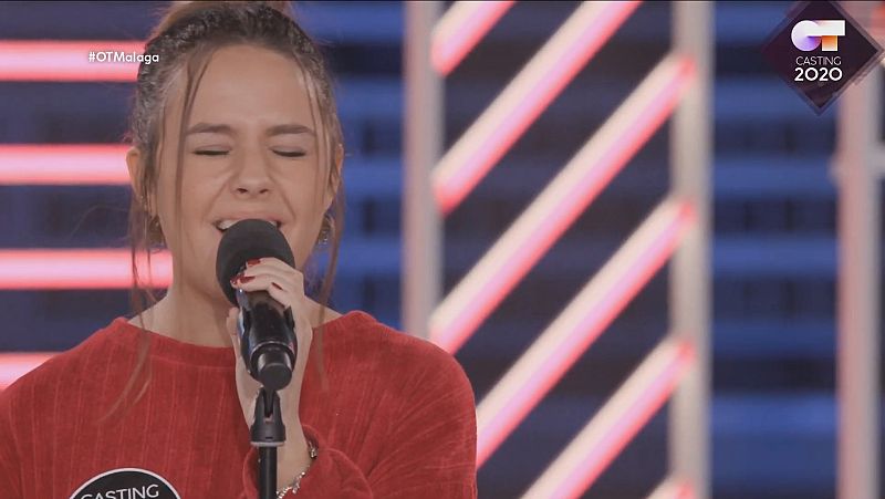 Sandra canta "Imagine" en la Fase 2 del casting OT 2020 en Málaga