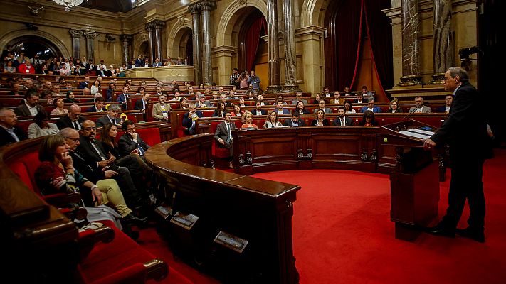 El independentismo reta al Constitucional con una nueva resolución en el Parlament que habla de autodeterminación