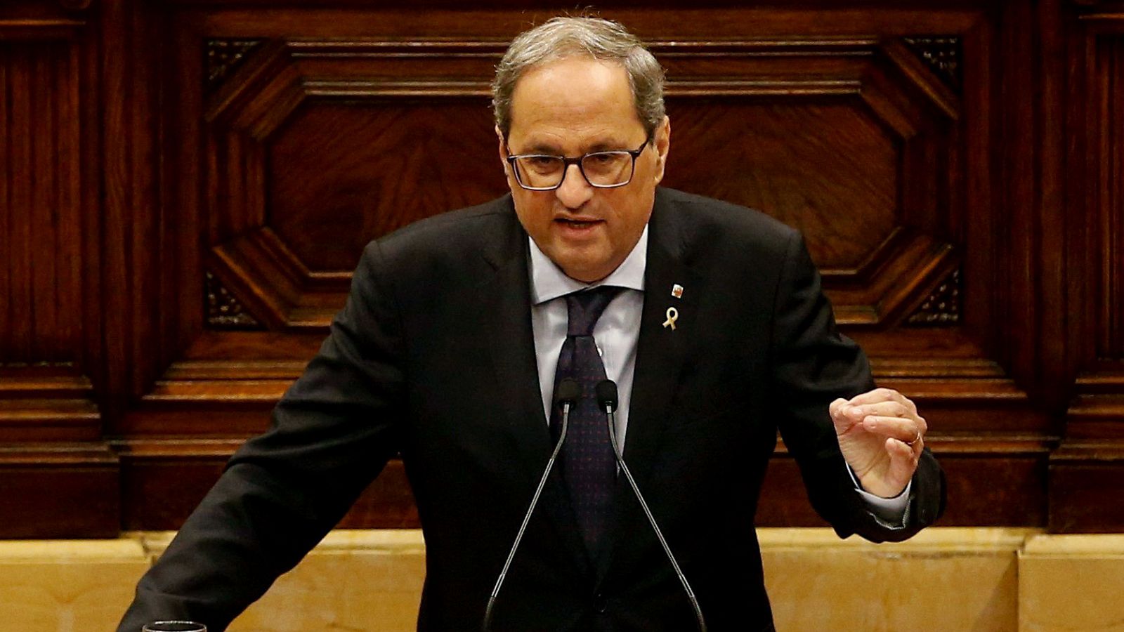 Torra reprocha a Sánchez "dejadez de funciones" y le pide "visión de Estado" sobre Cataluña