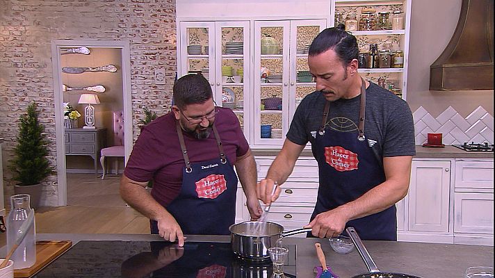 Hacer de comer - Lasaña de boletus y rodaballo relleno