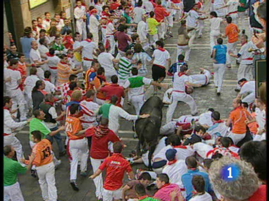 San Fermín - 4º encierro: complicado y dramático