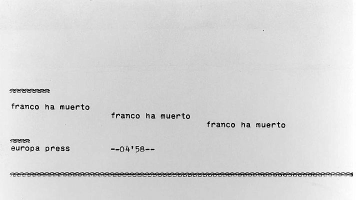 La primicia de la muerte de Franco