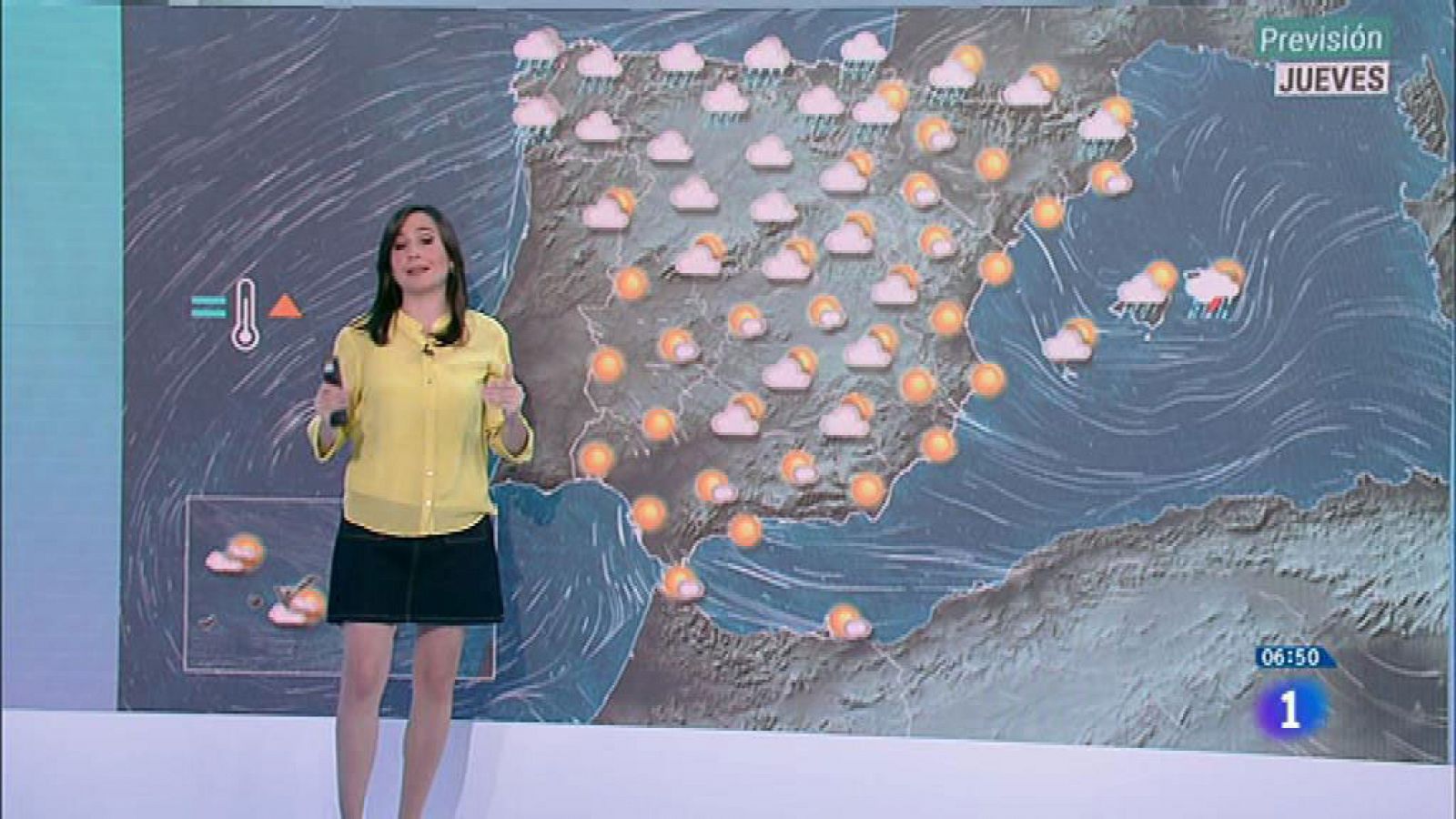 Tiempo | Hoy, lluvias fuertes en el Cantábrico oriental y en el archipiélago balear - RTVE.es