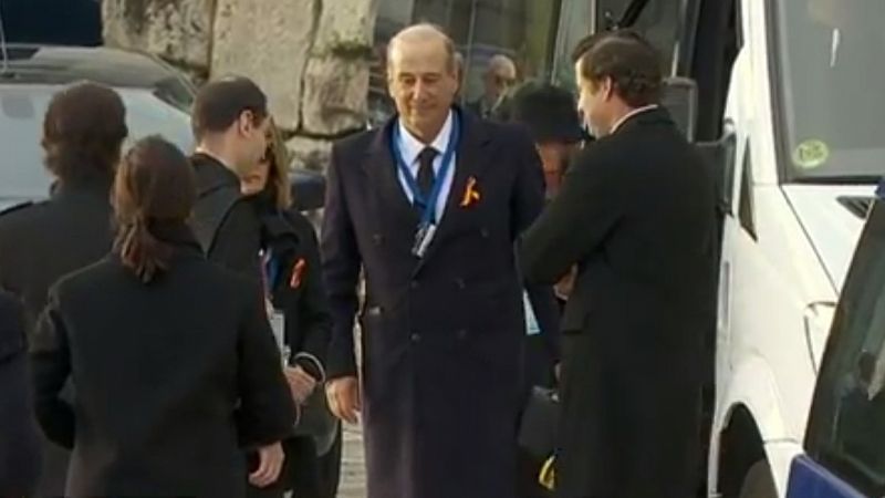 La familia Franco llega al Valle de los Cados