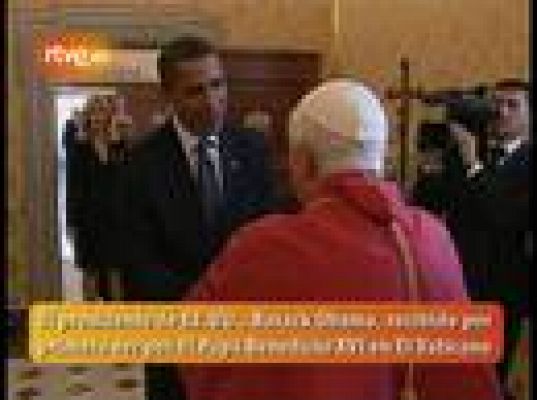 Obama con el Papa en El Vaticano