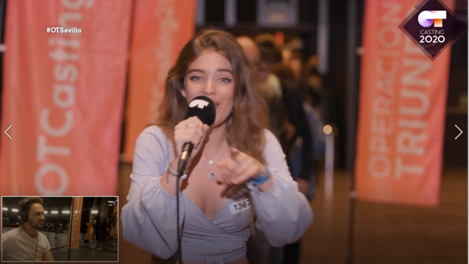 Una chica que canta una canción pop, "Swing" de Danny Ocean, y tiene los ojos azules consigue la pegatina en la Fase 1 del casting OT 2020 en Sevilla