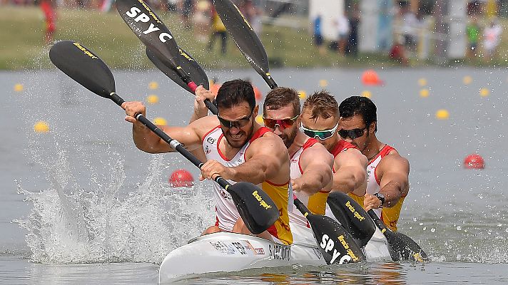 El K4 español se prepara para Tokio en Valencia