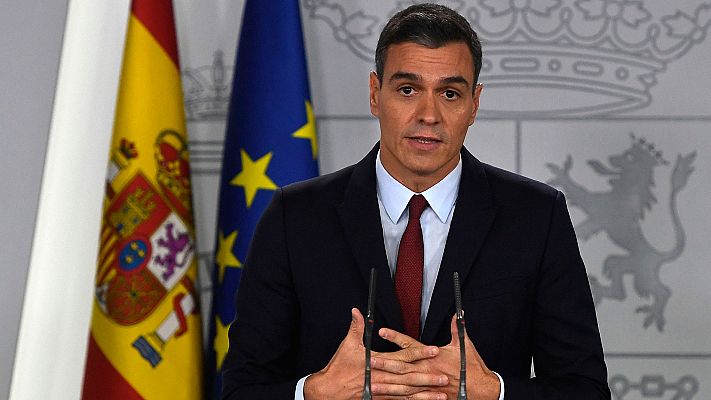 Telediario 1 - Sánchez afirma que la exhumación de Franco pone fin a una anomalía democrática