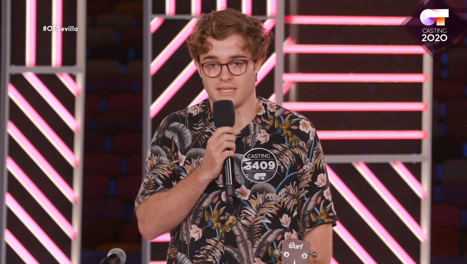 Gèrard cuenta en la Fase 2 del casting OT 2020 en Sevilla que es ceutí y estudia guitarra clásica