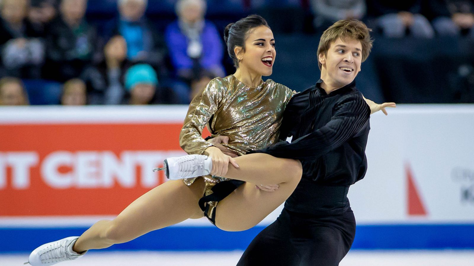 Patinaje sobre hielo | Ejercicio de Sara Hurtado y Kirill Khaliavin en el programa corto de danza en Canadá